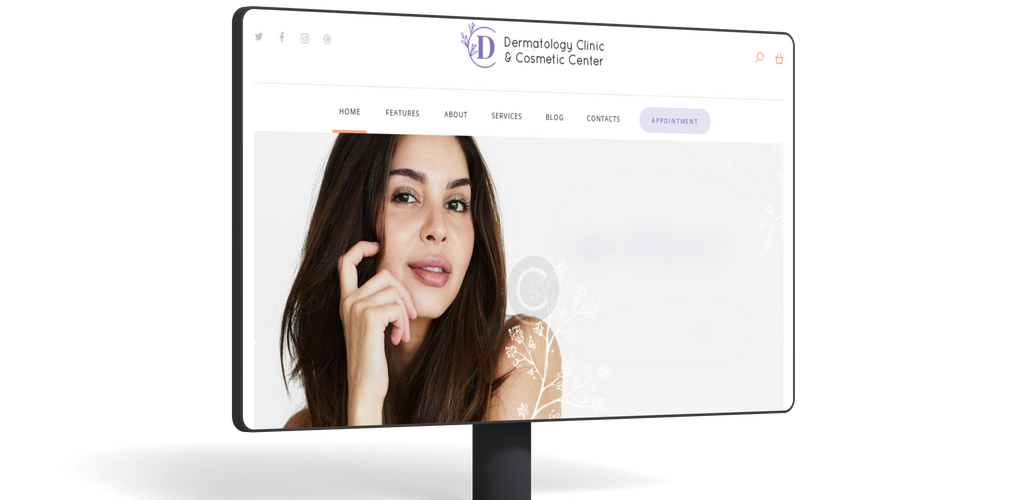 dermatology clinic web design
