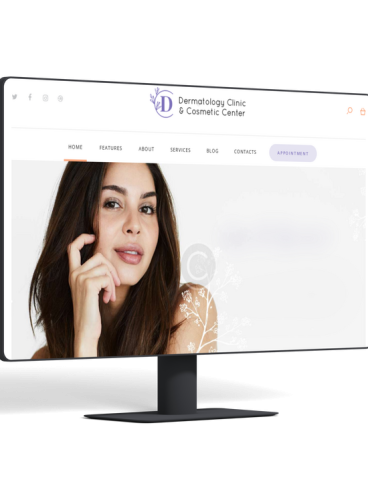 dermatology clinic web design