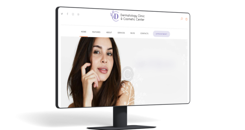 dermatology clinic web design