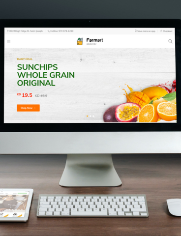 grocery web design kuwait