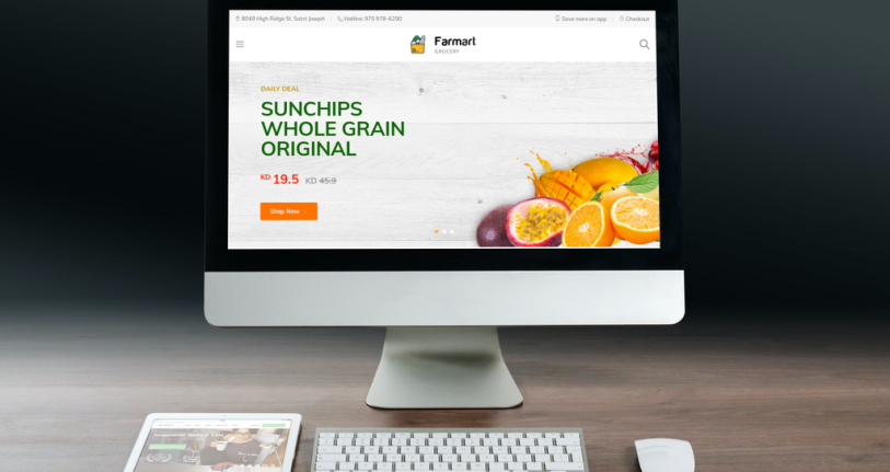 grocery web design kuwait