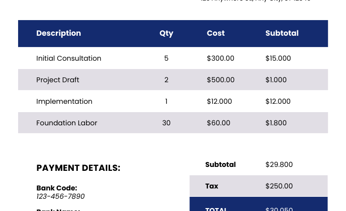 invoice design kuwait